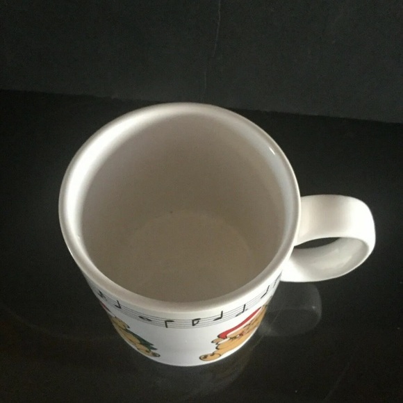 Vintage 1985 Telco Musical Its A Small World Mug 80s Christmas Bears Cup WORKS - Picture 10 of 10